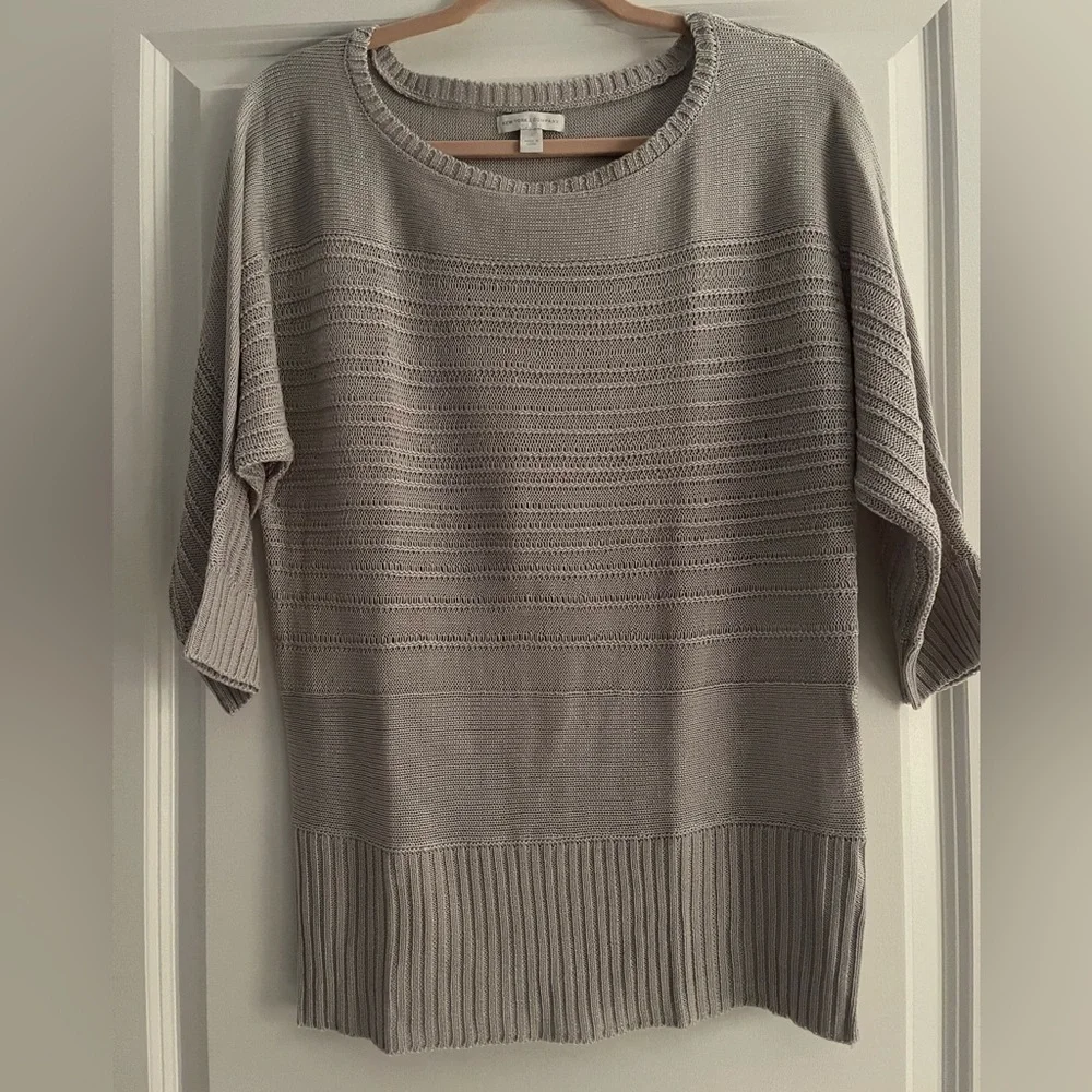 NY&CO Gray 3/4 Sleeve Sweater NWOT - Picture 1 of 4